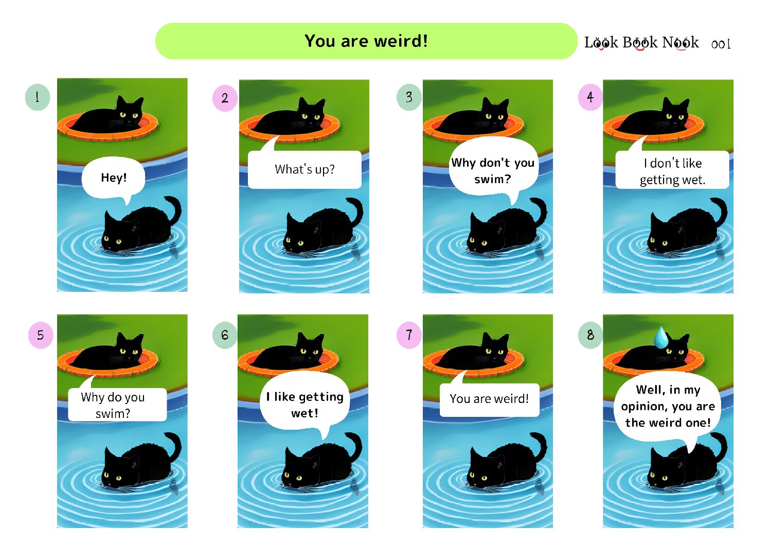 Free Comic Strip 001: You are weird!