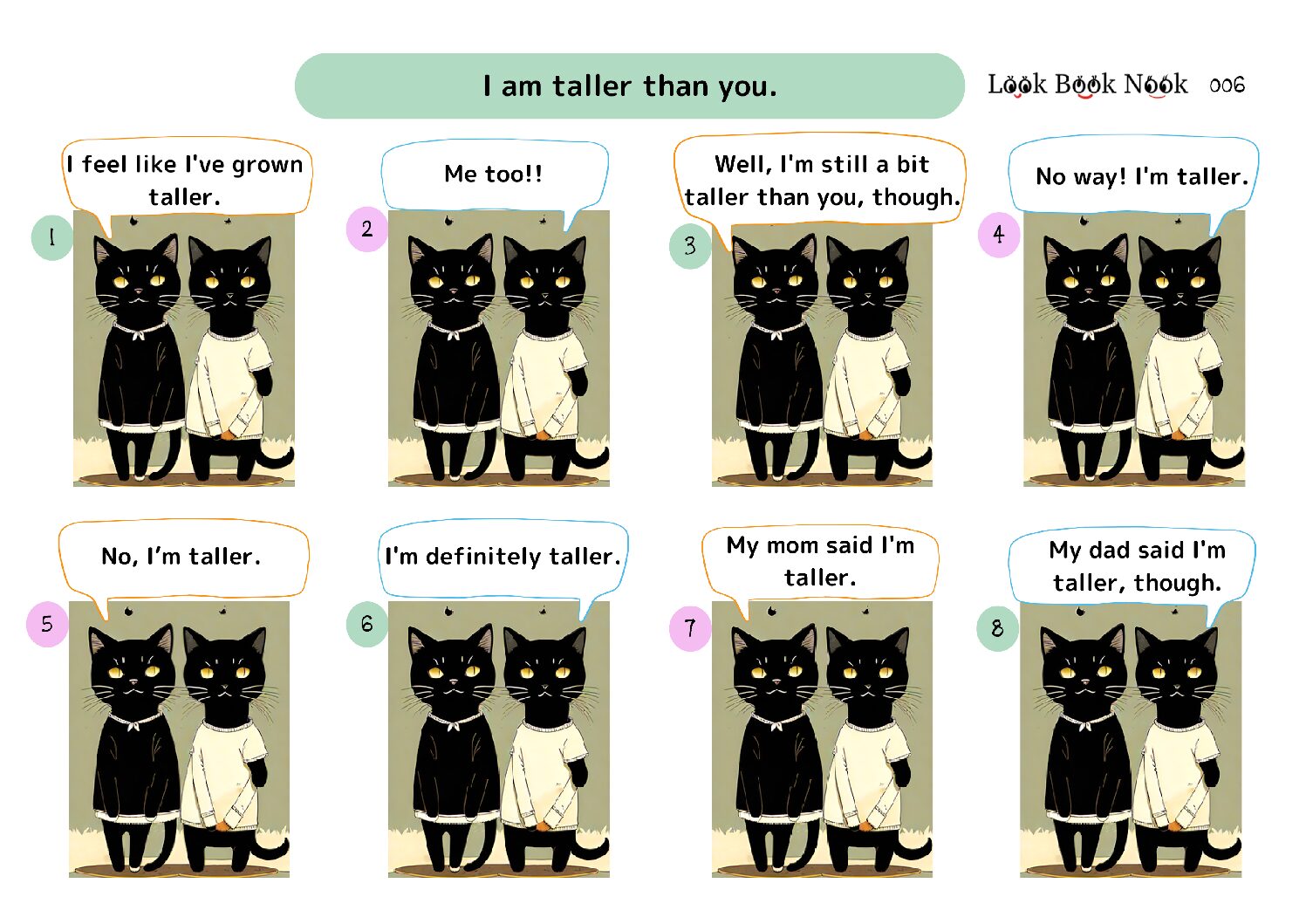 Free Comic Strip 006: I am taller than you.