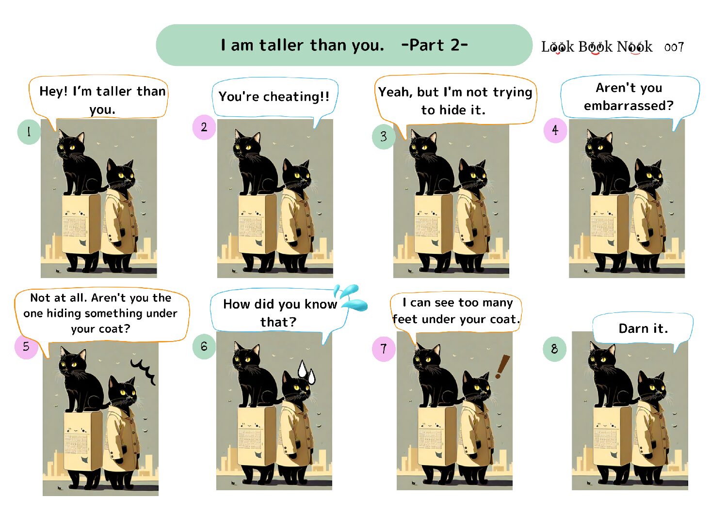 Free Comic Strip 007: I am taller than you. Part 2