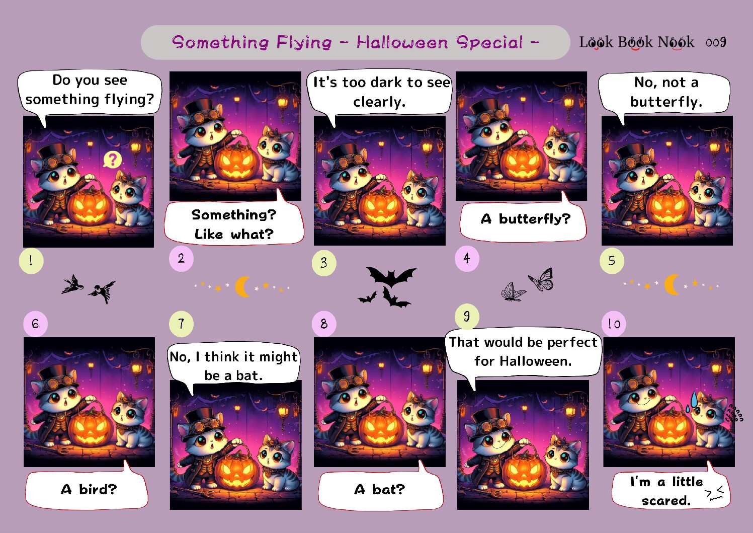 Free Comic Strip 009: Something Flying - Halloween Special -　