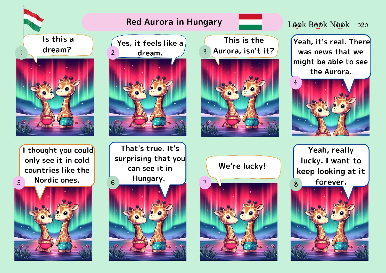 Free Comic Strip 020: Red Aurora in Hungary