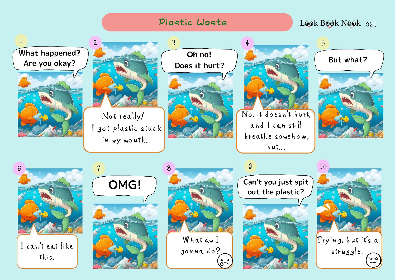 Free Comic Strip 021: Plastic Waste